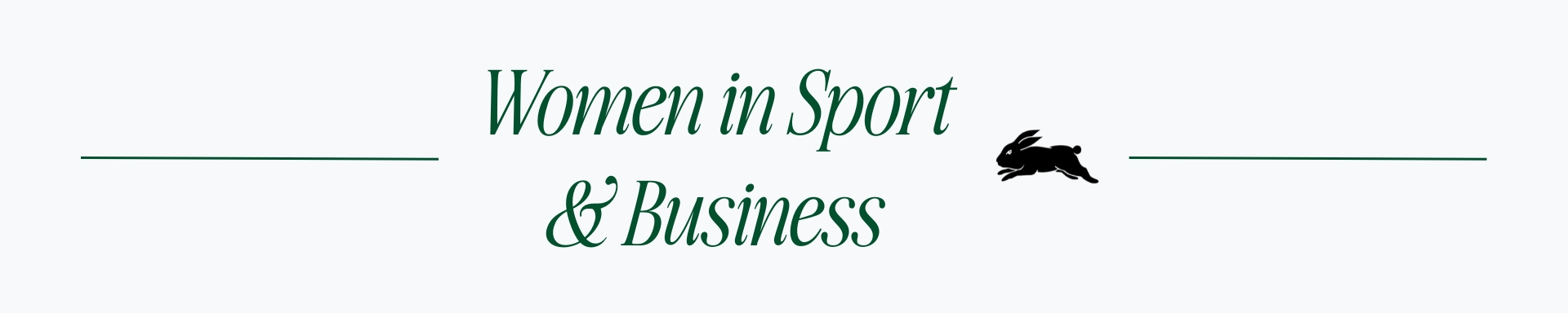 Women in sport and business Banner