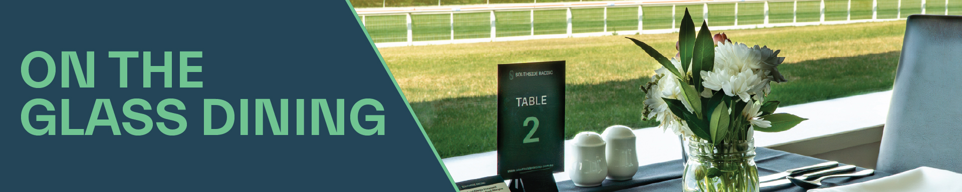 On The Glass Dining Banner